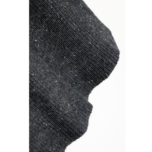 Madewell Curved Hem Sweater Dress M Wool Blend Long Sleeve Donegal Thunder Gray - Picture 11 of 14